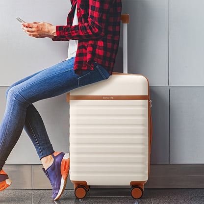 3pcs Luggage Set w/ 20in Luggage, Backpack, and Small Cosmetic Bag -- 4 Colors