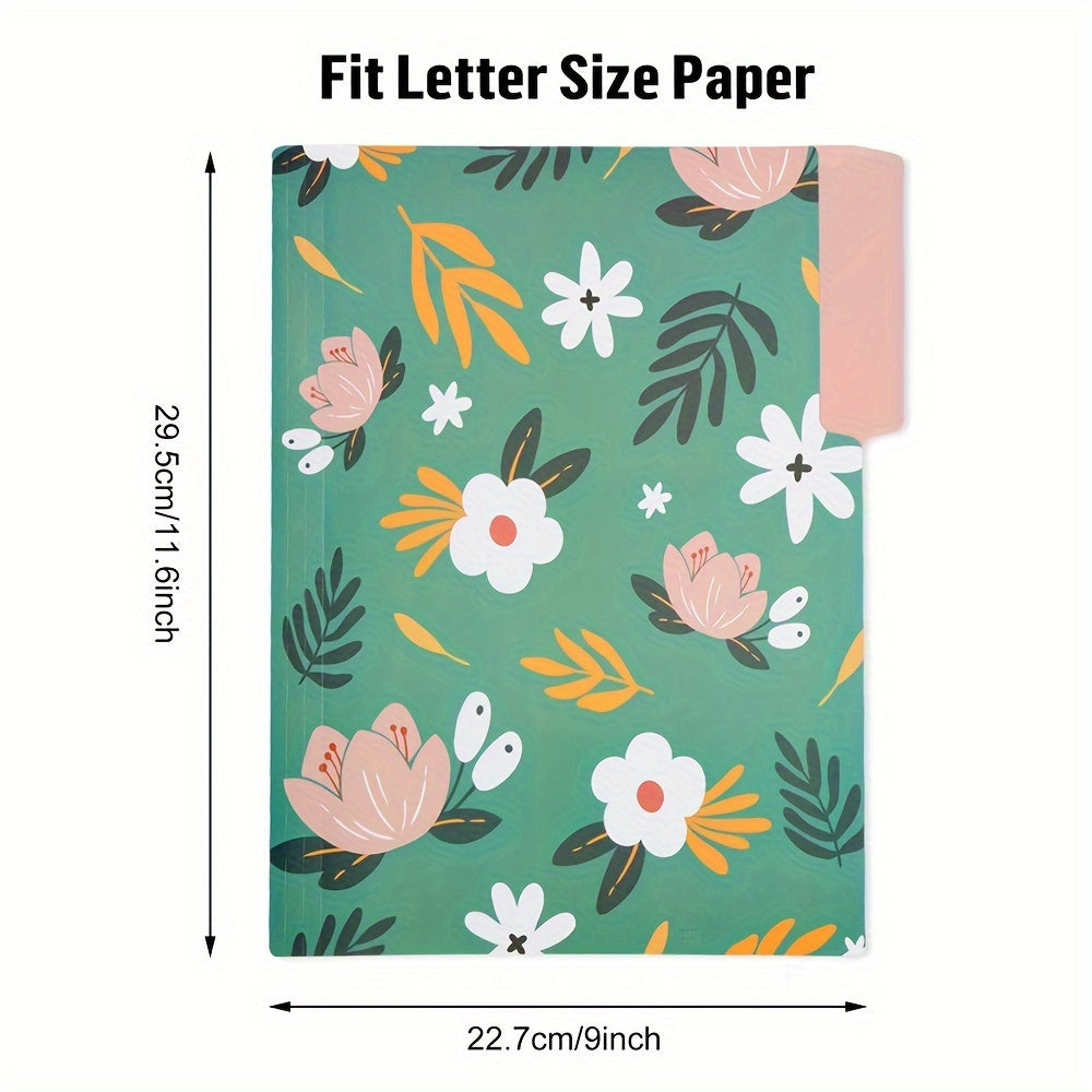 27pk 1/3-Cut Tab Letter-Size Decorative File Folders w/ Erasable Category Labels
