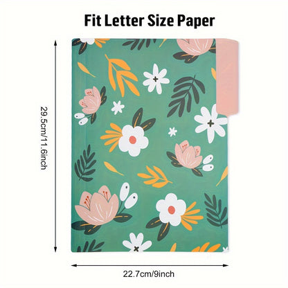 27pk 1/3-Cut Tab Letter-Size Decorative File Folders w/ Erasable Category Labels