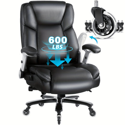 Chaise de bureau robuste, grande et haute - 4 options de couleurs