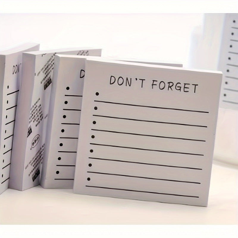 80 Sheets Sticky Memo Pads - 3 x 3in Lined Notepads